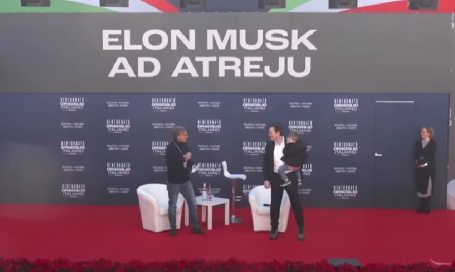 Atreju, Porro studia l’inglese: l’esilarante intervista a Elon Musk Atreju, Porro studia l’inglese: l’esilarante intervista a Elon Musk
