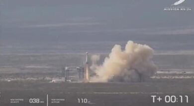 Lancio riuscito per il razzo New Shepard di Blue Origin
