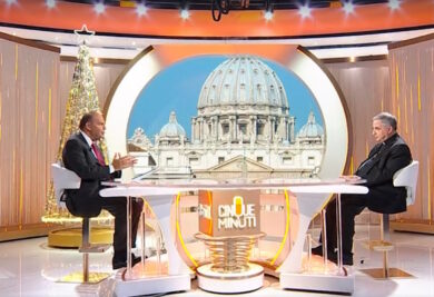 Ascolti tv, Cinque Minuti sfiora il 23% di share. Vespa ringrazia Becciu