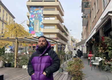 Street art, Bombay Sapphire tinge di blu Milano con la nuova campagna