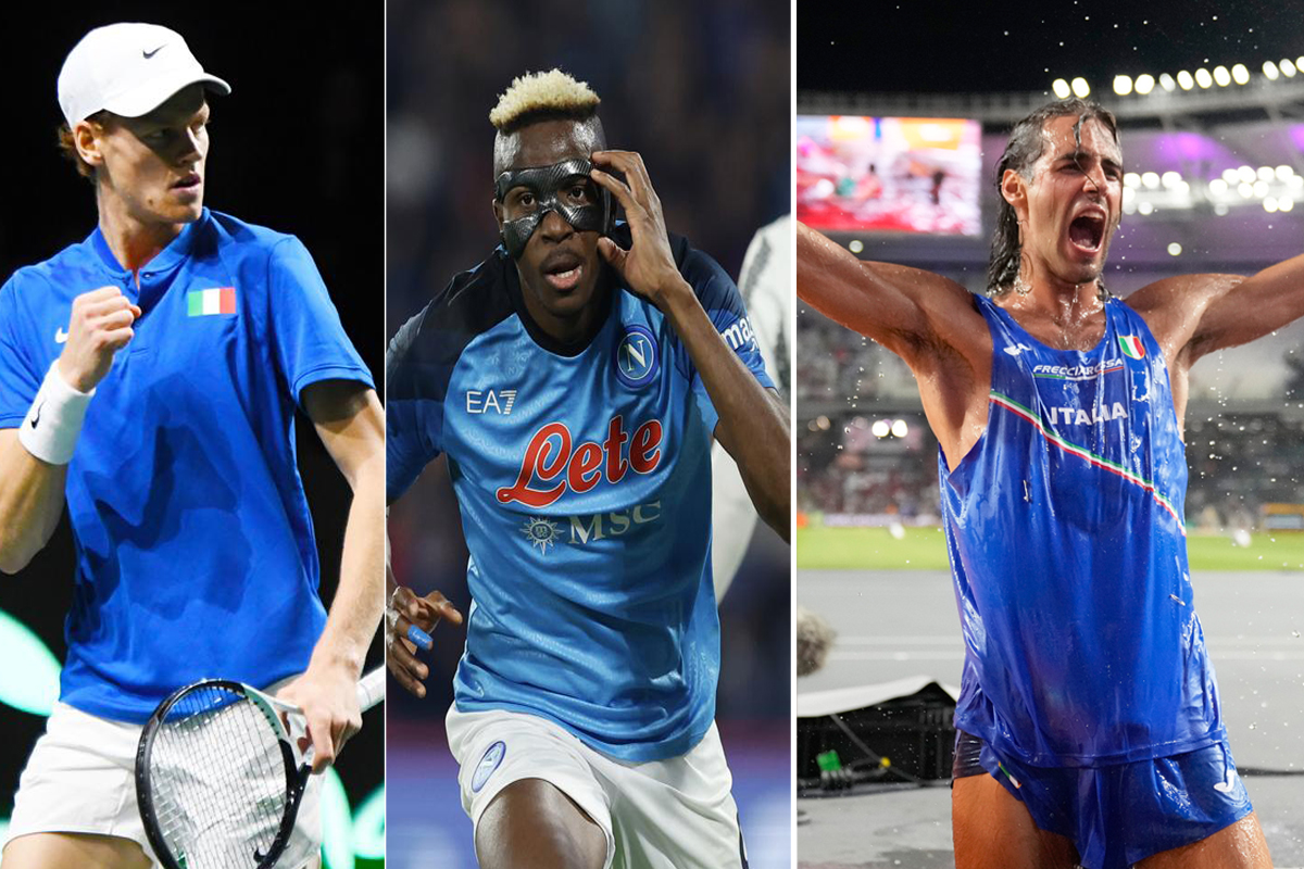 Galleria foto 'Sinner vs Djokovic, Osimhen supereroe del Napoli, Tamberi nella storia: Sport 2023 che show' - foto 1