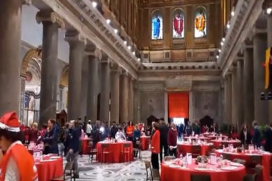 Pranzo di Natale della Comunità di Sant’Egidio, le immagini da Roma