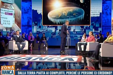 Ascolti tv, i complottisti salvano Brindisi. Zona Bianca sfiora il 6% di share