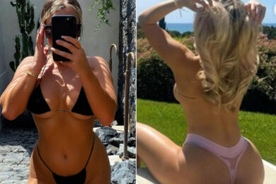 Madelene Wright, Barbie in lingerie rosa e gol tra calcio e Onlyfans. Le foto