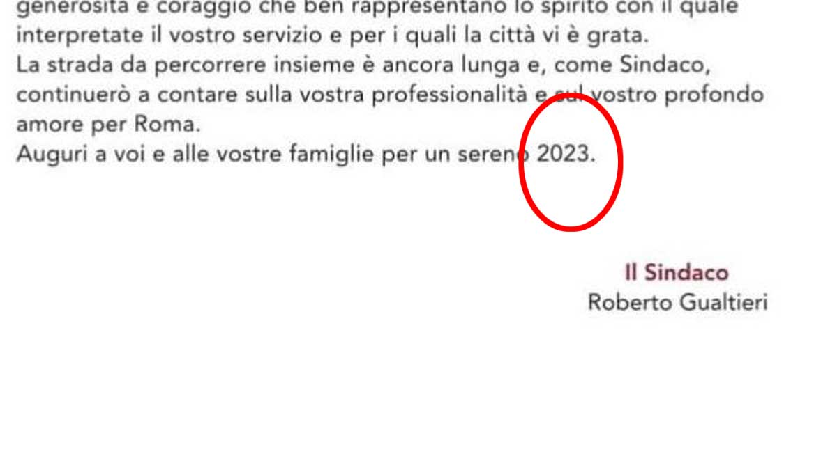 auguri per 2023 gualtieri auguri per 2023 gualtieri