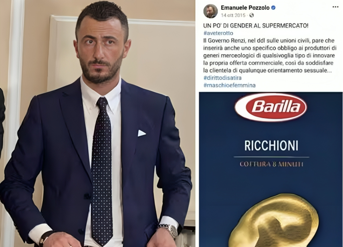 “Mussolini statista, non criminale”. Poi la pasta “Ricchioni”. Pozzolo show “Mussolini statista, non criminale”. Poi la pasta “Ricchioni”. Pozzolo show