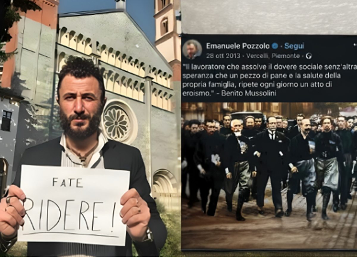 “Mussolini statista, non criminale”. Poi la pasta “Ricchioni”. Pozzolo show “Mussolini statista, non criminale”. Poi la pasta “Ricchioni”. Pozzolo show
