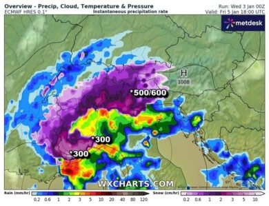 Meteo: neve in pianura imminente. Svolta dell’ultima ora. Ecco dove: mappa