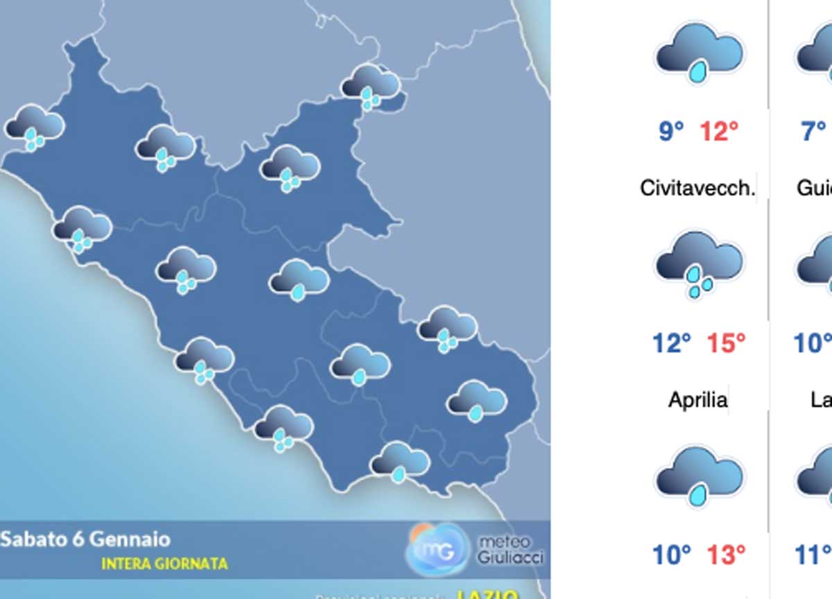 Il meteo del 6 gennaio: arriva il ciclone della Befana con pioggia e vento Il meteo del 6 gennaio: arriva il ciclone della Befana con pioggia e vento