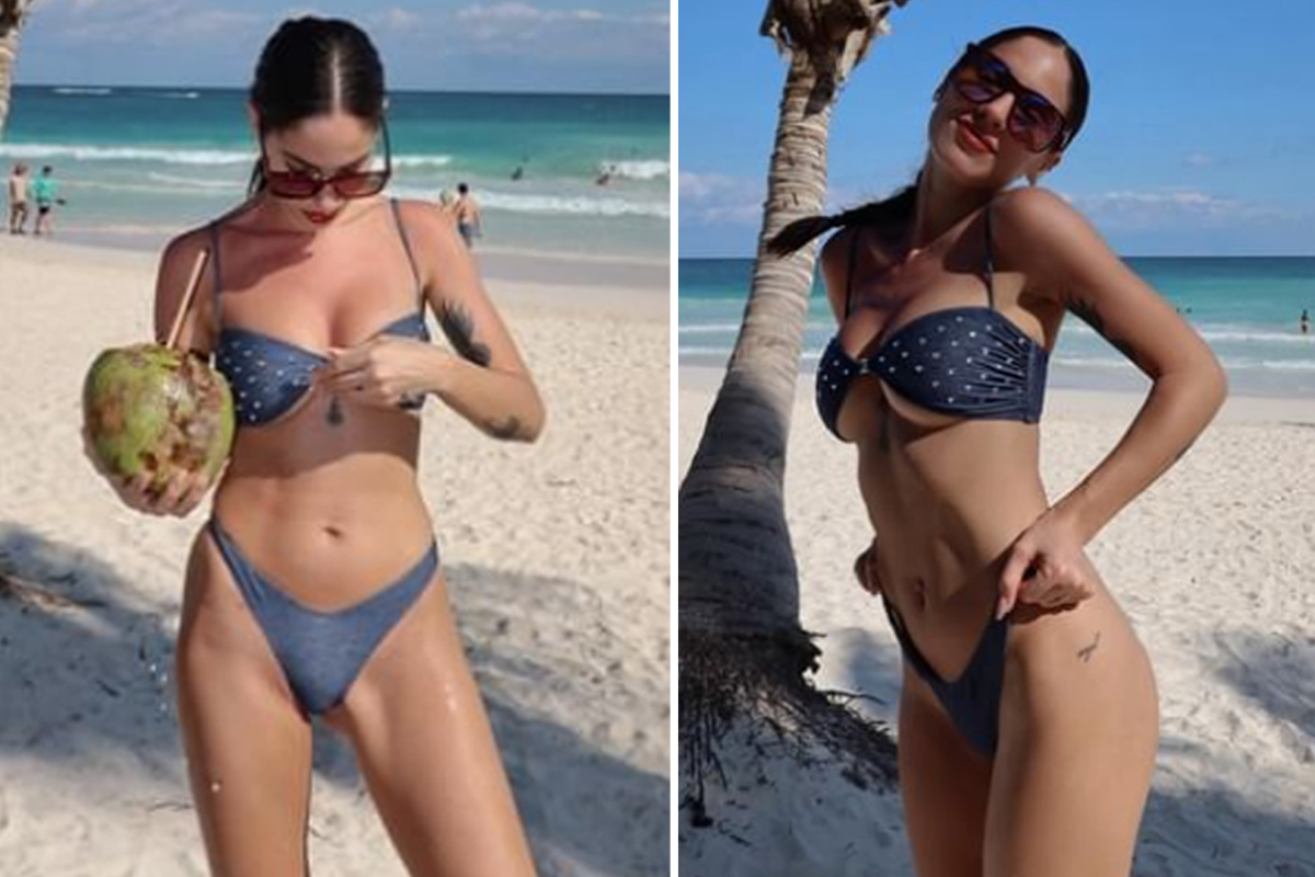 Giulia De Lellis topless al mare. L’ex di Iannone strepitosa senza reggiseno