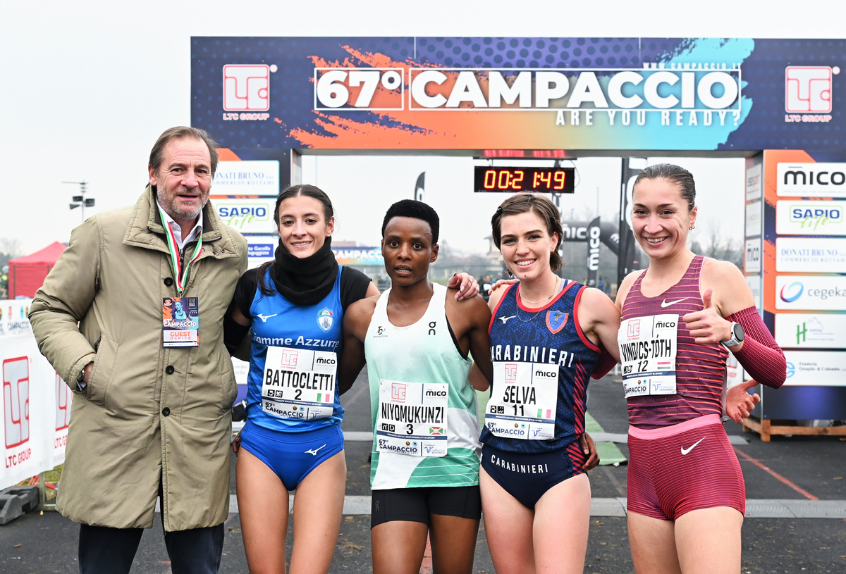 67° Campaccio femminile vincono Ebenyo e Nadia Battocletti seconda