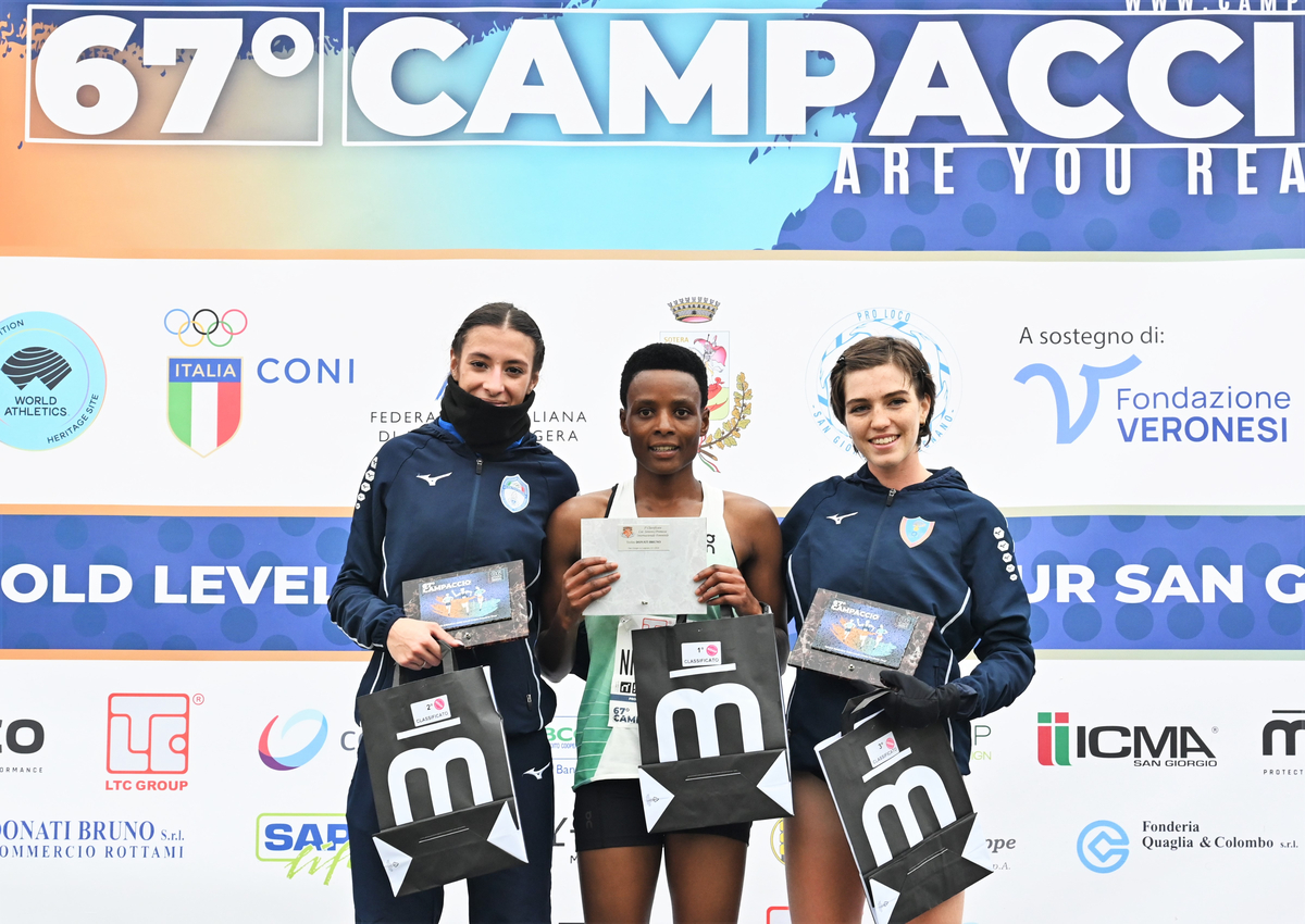 67° Campaccio femminile vincono Ebenyo e Nadia Battocletti seconda