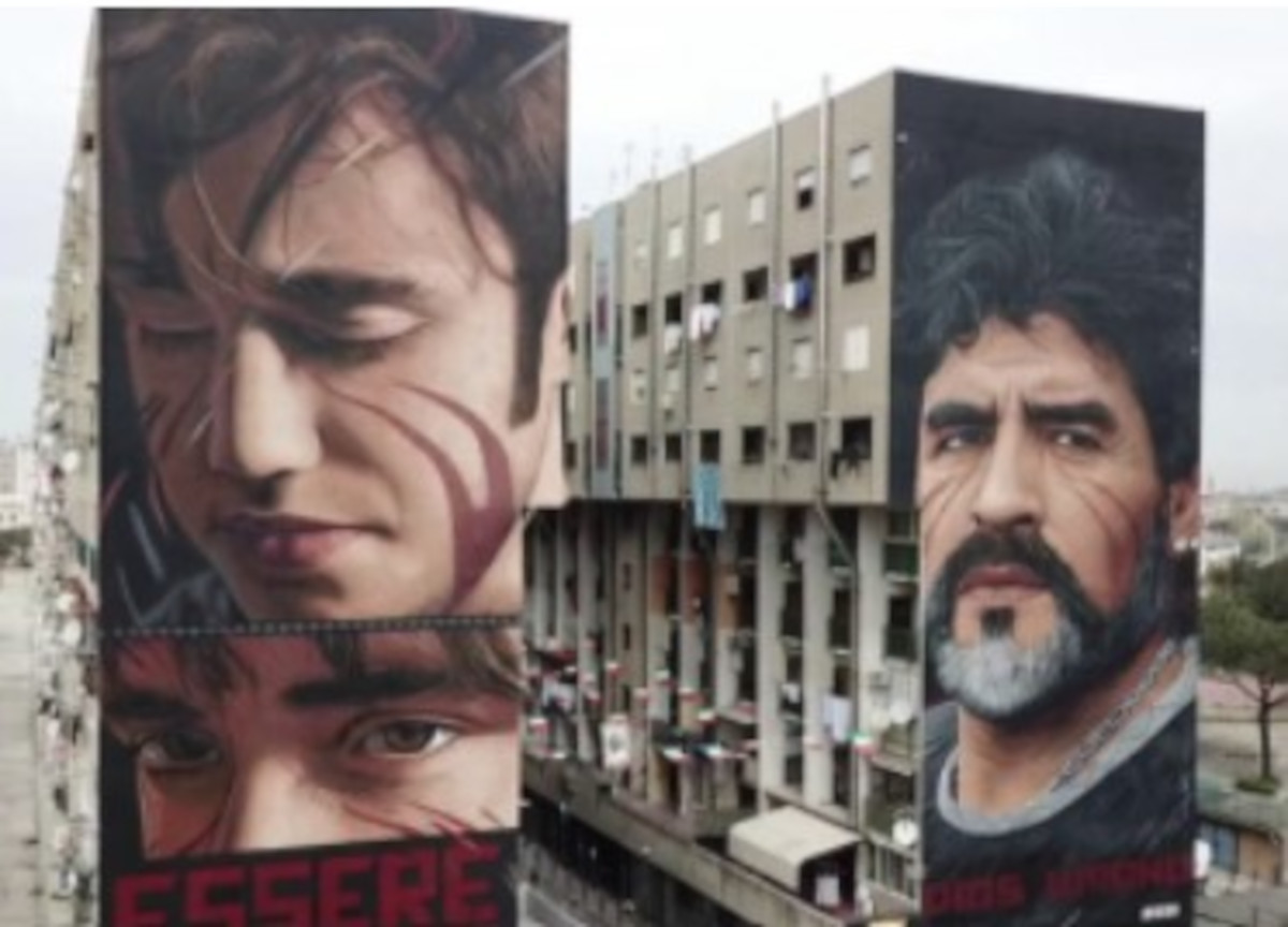 Napoli, il mega murale di Maradona sacrificato. “Diego lo avrebbe apprezzato” Napoli, il mega murale di Maradona sacrificato. “Diego lo avrebbe apprezzato”