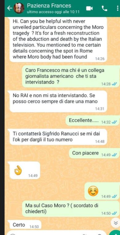L’ex Br Persichetti: “Moro, dagli 007 una mano a Report”. Ranucci: “Fantasia”