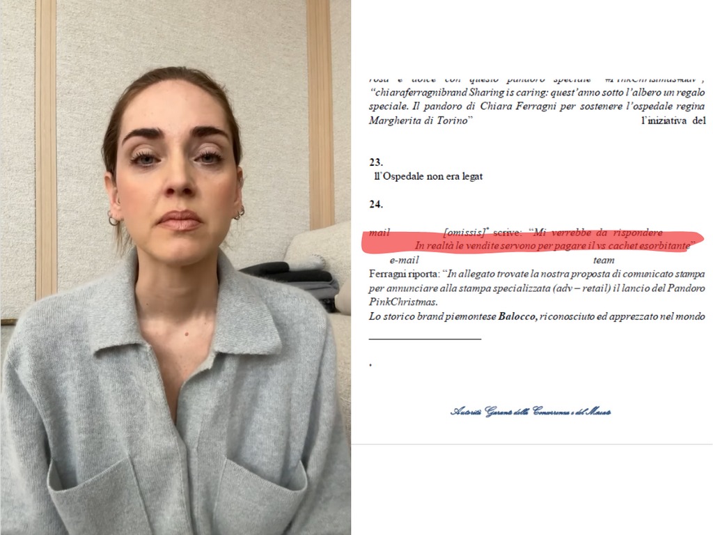 Ferragni-Balocco, le mail: “Le vendite servono a pagare il cachet esorbitante” Ferragni-Balocco, le mail: “Le vendite servono a pagare il cachet esorbitante”