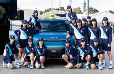 Kia protagonista  con gamma EV agli Australian Open 2024