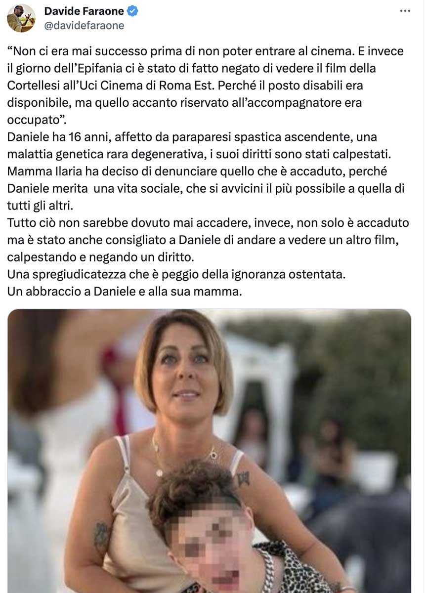 Cinema vietato ai disabili: il coraggio Uci Cinema: “Le nostre sincere scuse” Cinema vietato ai disabili: il coraggio Uci Cinema: “Le nostre sincere scuse”