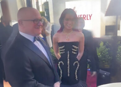 Il sindaco di Roma Roberto Gualtieri avvistato sul red carpet con Dua Lipa