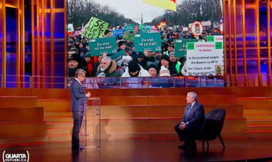 Ascolti tv, Porro scende sotto il 5% con Tajani. Sottile cala e vince Augias