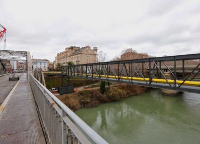 Giubileo, sopralluogo di Gualtieri e Segnalini al cantiere del Ponte di Ferro