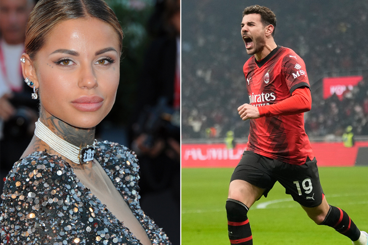 Theo Hernandez, la scollatura di Zoe Cristofoli spettacolare come il gol di Milan-Roma