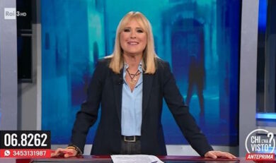Ascolti tv, Sciarelli dopo le polemiche sulle Frecce Tricolori riparte al 10%