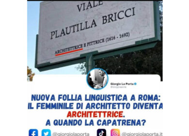 Preso da Facebook/ Architetto al femminile diventa architettrice