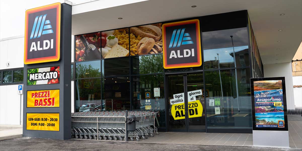 Aldi festeggia il sesto anno in Italia con 177 aperture in 6 Regioni Aldi festeggia il sesto anno in Italia con 177 aperture in 6 Regioni