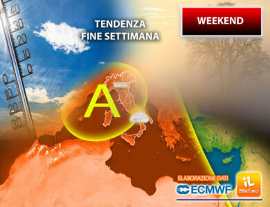 Meteo weekend: massa d’aria molto calda dall’Africa sull’Italia. Anomalia