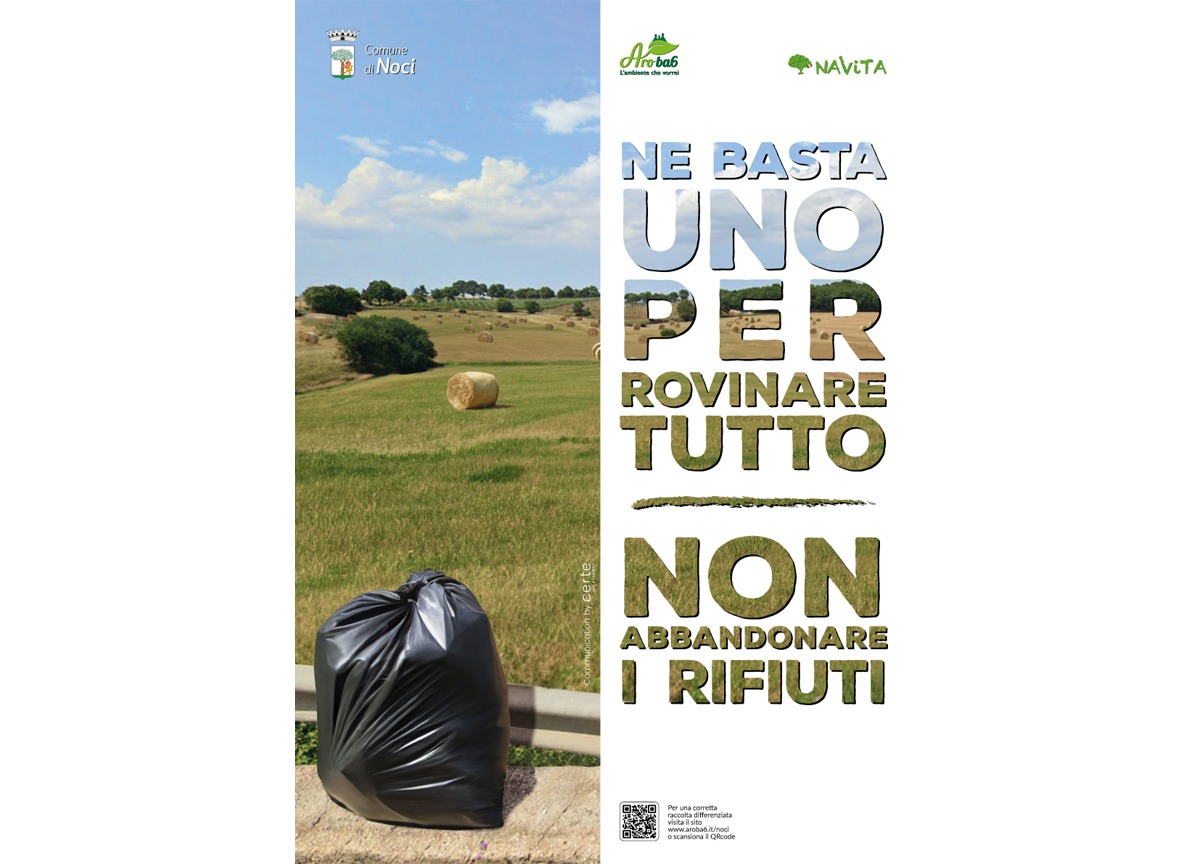 Comune di Noci: al via la campagna contro l’abbandono dei rifiuti