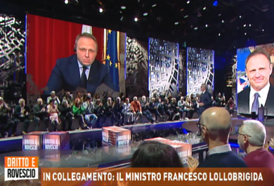 Ascolti tv, Formigli chiude in calo. Del Debbio oltre il 6% con Lollobrigida