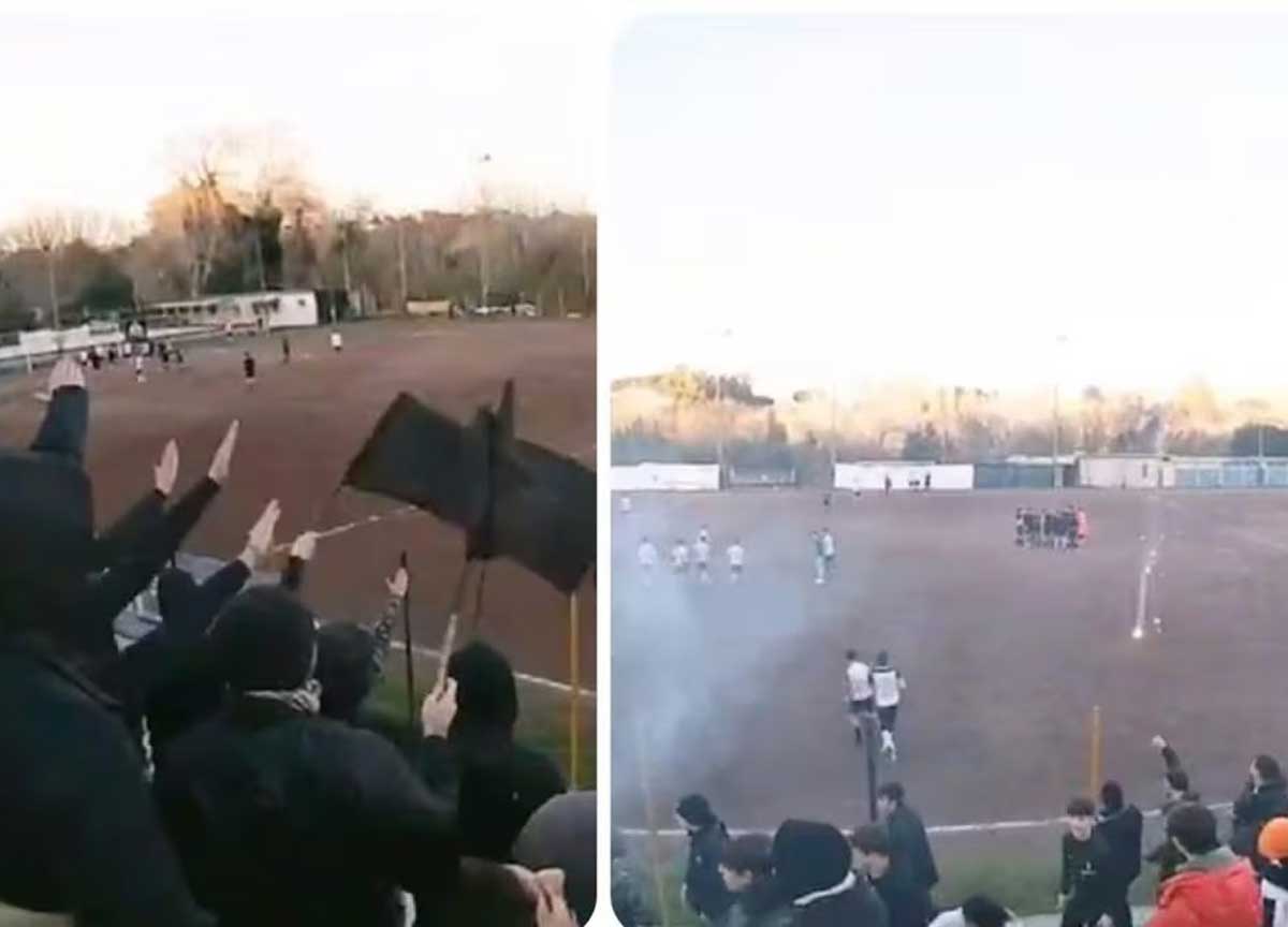 Bandiere nere e saluti romani al calcetto: Kennedy contro Virgilio, Roma caos