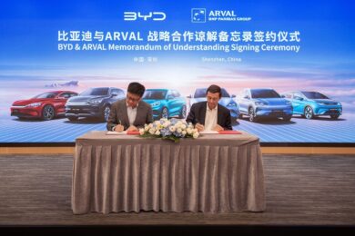 BYD e Arval annunciano partnership strategica globale sulle auto elettriche