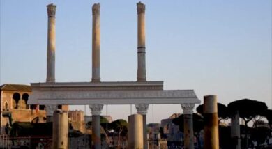 Roma, al foro di Traiano “ricostruita” una parte della basilica Ulpia