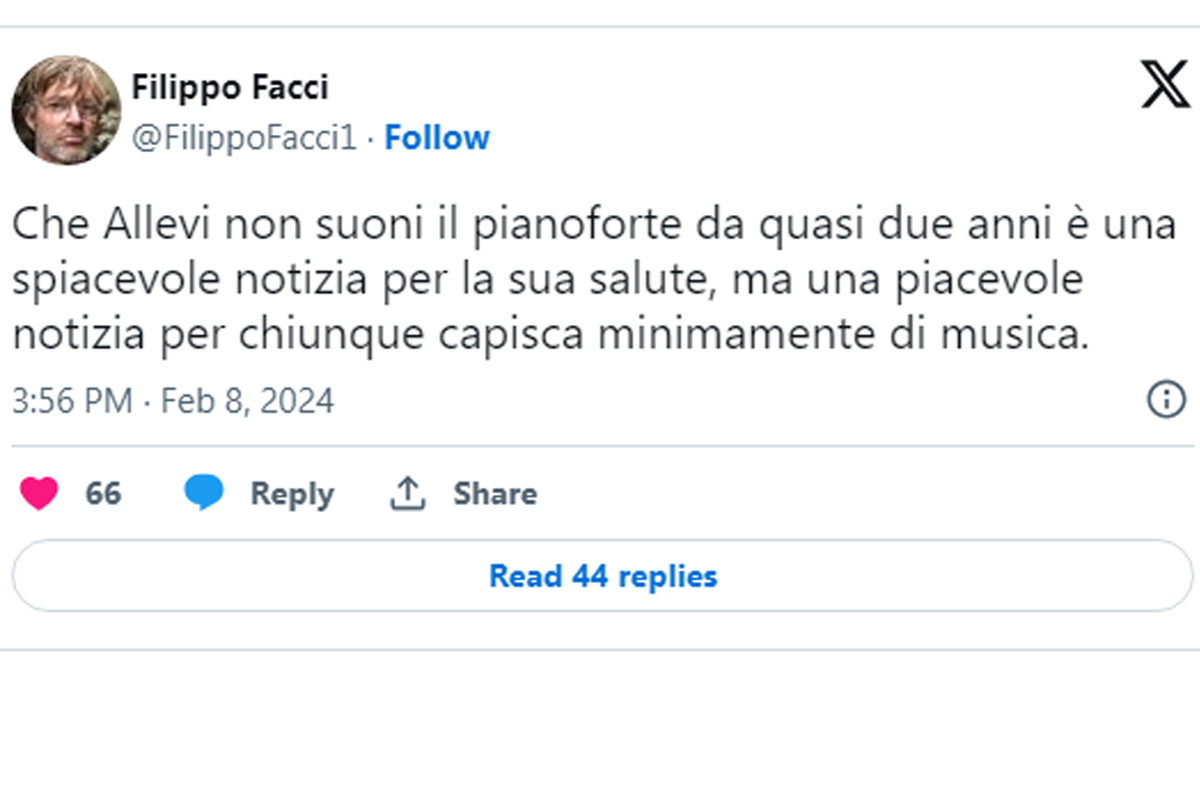 Affari in rete/ La perfidia di Filippo Facci su Giovanni Allevi
