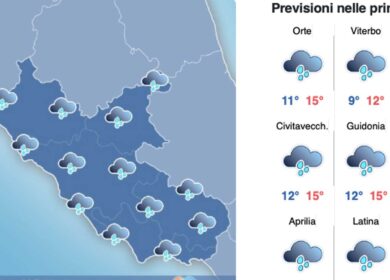 Il meteo del 10 febbraio: arriva i temporali di carnevale. Weekend di pioggia