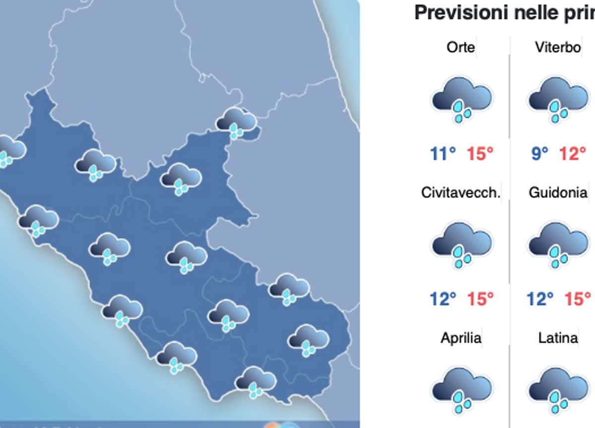 Il meteo del 10 febbraio: arriva i temporali di carnevale. Weekend di pioggia Il meteo del 10 febbraio: arriva i temporali di carnevale. Weekend di pioggia