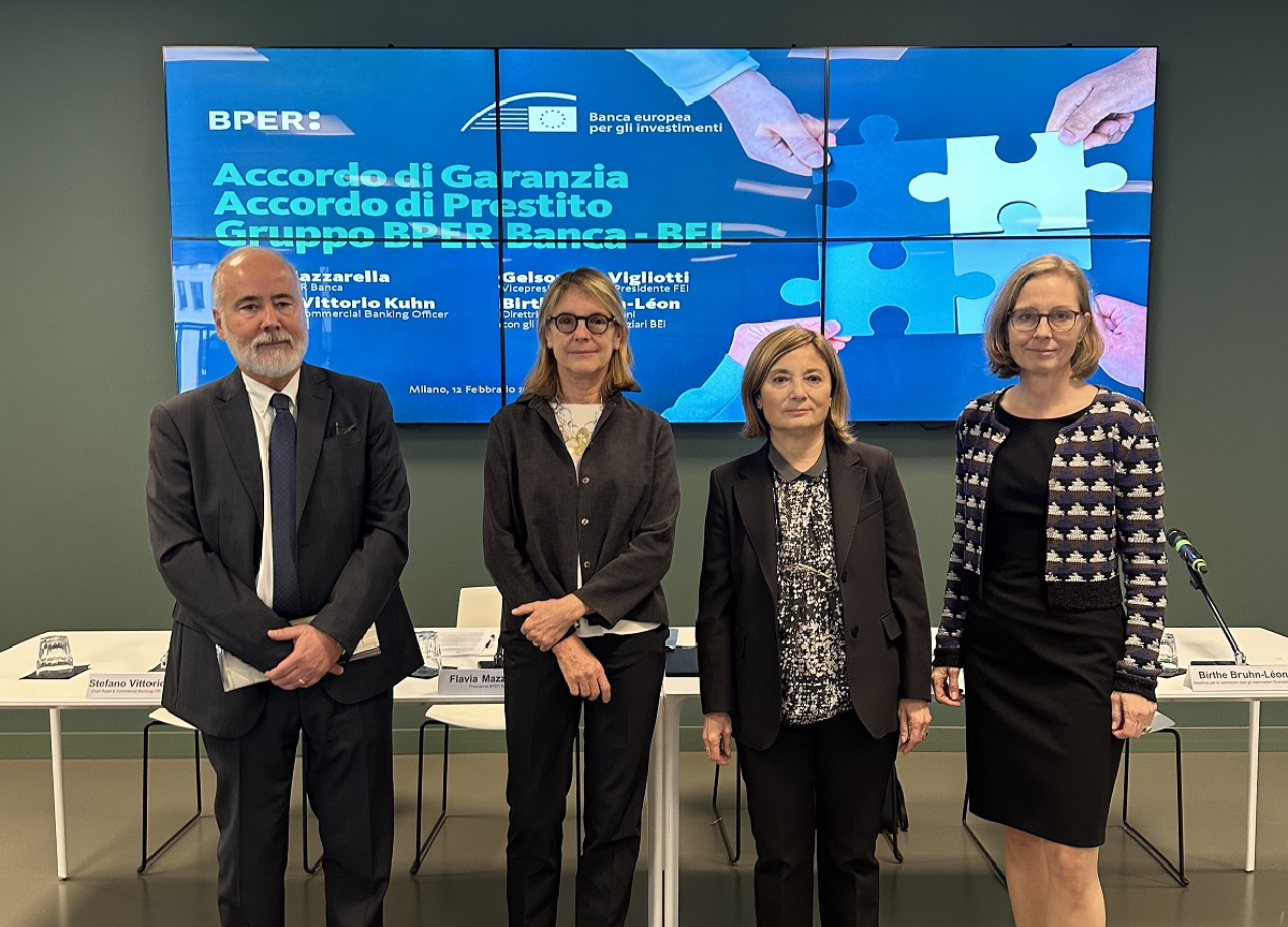 BPER e BEI insieme per sostenere la crescita economica delle PMI con €1,7 mld BPER e BEI insieme per sostenere la crescita economica delle PMI con €1,7 mld
