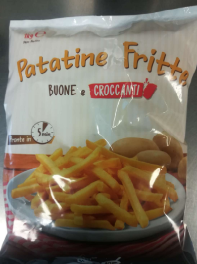 Patatine fritte surgelate con insetti, richiami per marchi molto conosciuti
