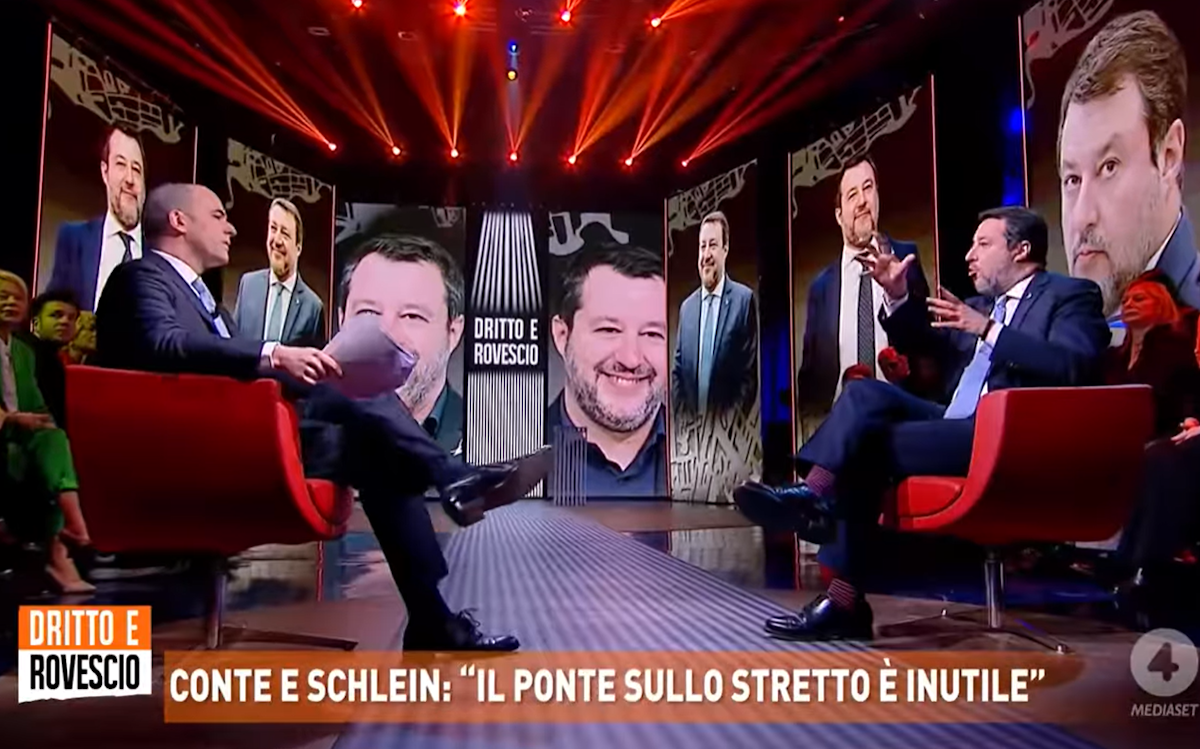 Ascolti tv, Dritto e Rovescio giù senza Del Debbio. Con Vinonuovo al 4,8% Ascolti tv, Dritto e Rovescio giù senza Del Debbio. Con Vinonuovo al 4,8%