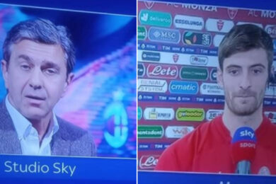 Gabbia-Costacurta, scintille in tv su Sky dopo Monza-Milan. Il video