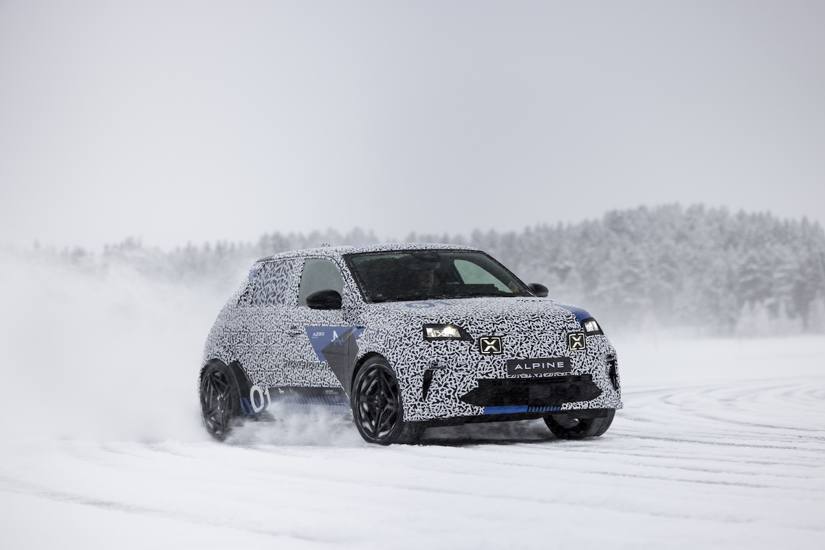 Alpine A290: debutto nei test artici per la City Car elettrica sportiva