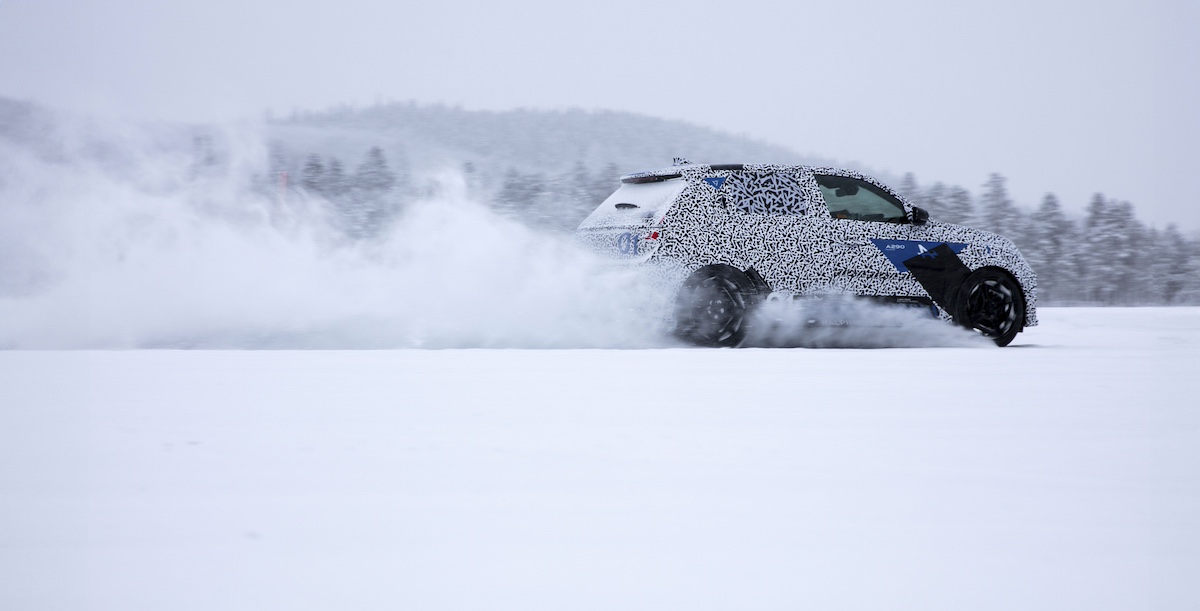 Alpine A290: debutto nei test artici per la City Car elettrica sportiva