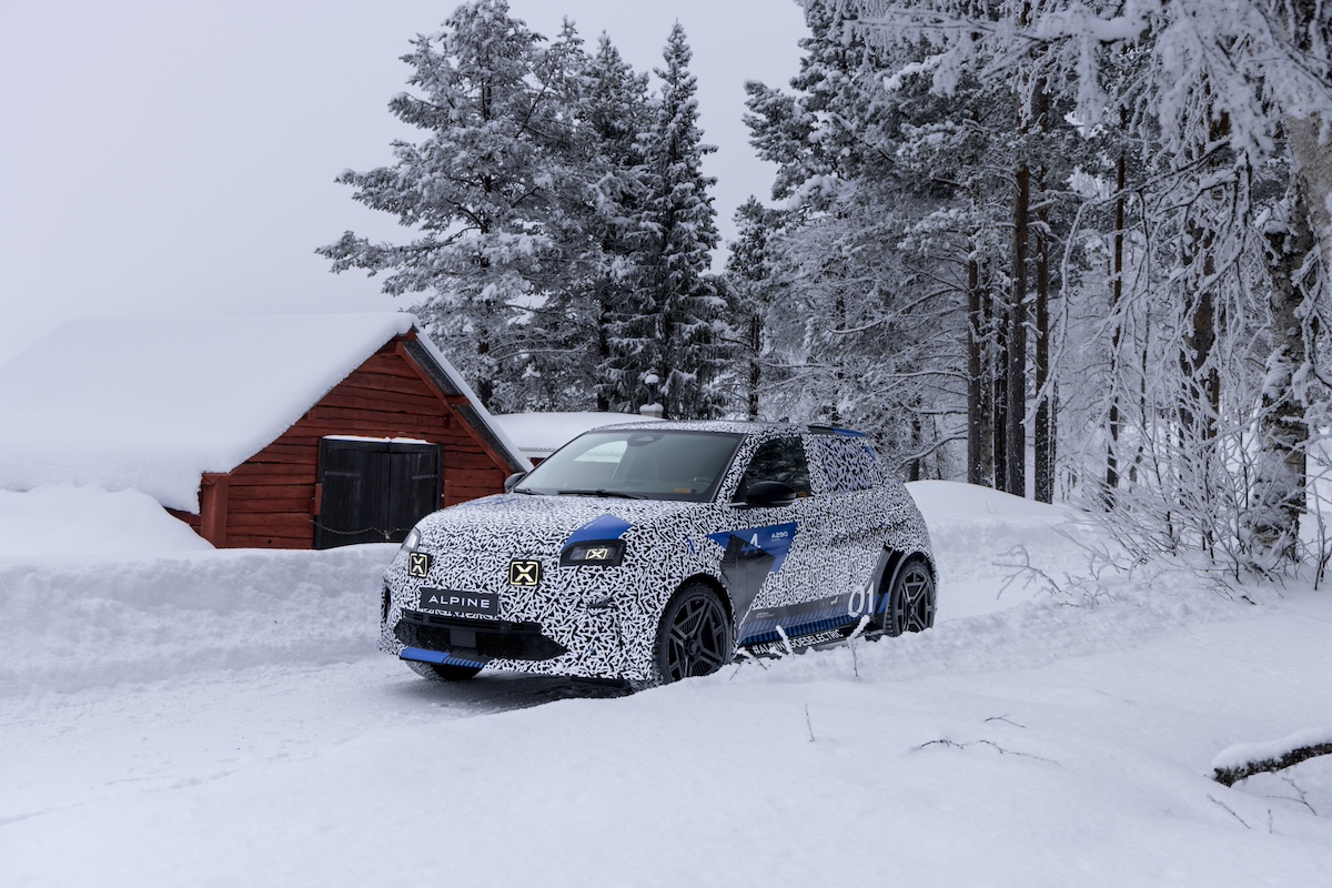Alpine A290: debutto nei test artici per la City Car elettrica sportiva