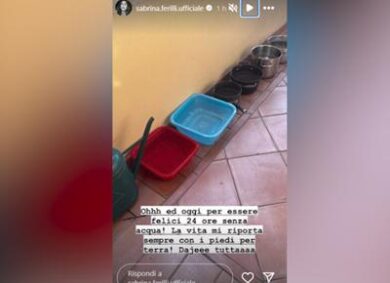 Roma resta senza acqua per 24h: Sabrina Ferilli costretta a riempire bacinelle