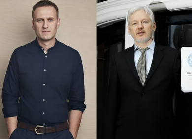 Uno ha sfidato Putin, l’altro è fuggito: perchè Assange non è come Navalny