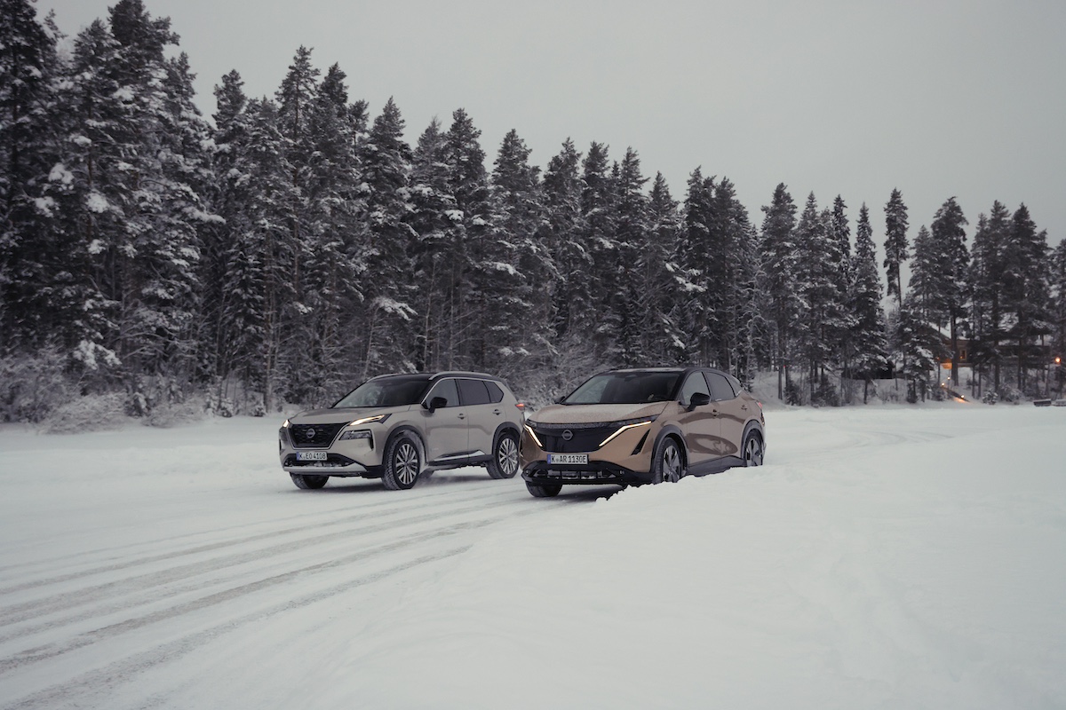Nissan e-4ORCE: avventura invernale sui ghiacci finlandesi
