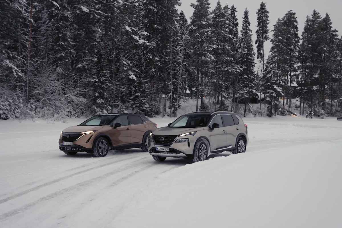 Nissan e-4ORCE: avventura invernale sui ghiacci finlandesi