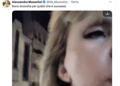 Alessandra Mussolini aggredita a bastonate: paura a Strasburgo. IL VIDEO