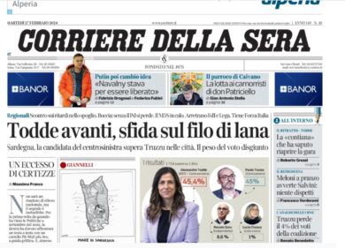 Elezioni, “naufragio” di Meloni-Salvini-Tajani nel mare di Sardegna. Vignetta